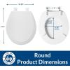 imageBemis 1500EC Durable Wood Toilet Seat with Easy Clean Hinges Made in USA Elongated White1 Seat Pack of 2