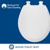 imageBemis 1500EC Durable Wood Toilet Seat with Easy Clean Hinges Made in USA Elongated White2 Seats