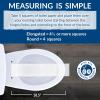 imageBemis 2 Pack Commercial Open Front Plastic Toilet Seat Heavy Duty Industrial Seat without Lid Secure Installation for Long Lasting Use Made in USA Elongated White 1955CTWhite