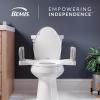imageBemis Assist Toilet Seat with Builtin Support Handles Hinges Never Loosen Fits Round and ElongatedSeat with Handles