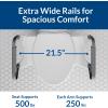 imageBemis Assist Toilet Seat with Builtin Support Handles Hinges Never Loosen Fits Round and ElongatedSeat with Handles