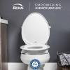 imageBemis Assurance 3quot Raised Toilet Seat for Seniors Made in USA Secure Hinges Clean Shield Guard Elongated WhiteElongated