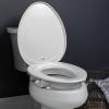 imageBemis Assurance 3quot Raised Toilet Seat for Seniors Made in USA Secure Hinges Clean Shield Guard Elongated WhiteRound