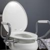 imageBemis Assurance 3quot Raised Toilet Seat with Handles Made in USA Secure Hinges Clean Shield Guard Elongated WhiteRound