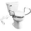 imageBemis Assurance 3quot Raised Toilet Seat with Handles Made in USA Secure Hinges Clean Shield Guard Elongated WhiteRound