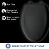 imageBemis Classic Colors Slow Close Toilet Seat Easy Clean Hinges and Durable Plastic Seat Made in USA Elongated BlackBlack
