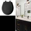 imageBemis Classic Colors Slow Close Toilet Seat Easy Clean Hinges and Durable Plastic Seat Made in USA Elongated BlackBlack