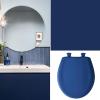 imageBemis Classic Colors Slow Close Toilet Seat Easy Clean Hinges and Durable Plastic Seat Made in USA Elongated BlackColonial Blue