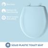 imageBemis Classic Colors Slow Close Toilet Seat Easy Clean Hinges and Durable Plastic Seat Made in USA Elongated BlackDresden Blue