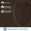 imageBemis Classic Colors Slow Close Toilet Seat Easy Clean Hinges and Durable Plastic Seat Made in USA Elongated BlackEspresso Brown