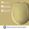 imageBemis Classic Colors Slow Close Toilet Seat Easy Clean Hinges and Durable Plastic Seat Made in USA Elongated BlackHarvest Gold