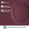 imageBemis Classic Colors Slow Close Toilet Seat Easy Clean Hinges and Durable Plastic Seat Made in USA Elongated BlackLoganberry