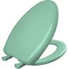 imageBemis Classic Colors Slow Close Toilet Seat Easy Clean Hinges and Durable Plastic Seat Made in USA Elongated BlackMing Green