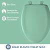 imageBemis Classic Colors Slow Close Toilet Seat Easy Clean Hinges and Durable Plastic Seat Made in USA Elongated BlackMing Green