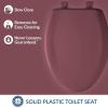 imageBemis Classic Colors Slow Close Toilet Seat Easy Clean Hinges and Durable Plastic Seat Made in USA Elongated BlackRaspberry