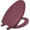 imageBemis Classic Colors Slow Close Toilet Seat Easy Clean Hinges and Durable Plastic Seat Made in USA Elongated BlackRaspberry