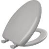 imageBemis Classic Colors Slow Close Toilet Seat Easy Clean Hinges and Durable Plastic Seat Made in USA Elongated BlackSilver