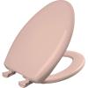imageBemis Classic Colors Slow Close Toilet Seat Easy Clean Hinges and Durable Plastic Seat Made in USA Elongated BlackVenetian Pink