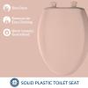 imageBemis Classic Colors Slow Close Toilet Seat Easy Clean Hinges and Durable Plastic Seat Made in USA Elongated BlackVenetian Pink
