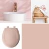 imageBemis Classic Colors Slow Close Toilet Seat Easy Clean Hinges and Durable Plastic Seat Made in USA Elongated BlackVenetian Pink