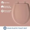 imageBemis Classic Colors Slow Close Toilet Seat Easy Clean Hinges and Durable Plastic Seat Made in USA Elongated BlackWild Rose