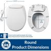 imageBemis Radiance Heated Night Light Toilet Seat Slow Close Adjustable Fit Long Lasting Plastic Seat Round WhiteRound