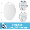 imageLittle2Big Toilet Seat with BuiltIn Toddler Potty Training Seat Slow Close Easy to Install Made in USA ELONGATED WhiteElongated