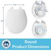 imageLittle2Big Toilet Seat with BuiltIn Toddler Potty Training Seat Slow Close Easy to Install Made in USA ELONGATED WhiteRound