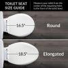 imageMAYFAIR 184SLOWJ 000 Just Lift Toilet Seat Lifts up for Easy Cleaning ELONGATED Long Lasting Solid Plastic White