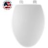 imageMAYFAIR 184SLOWJ 000 Just Lift Toilet Seat Lifts up for Easy Cleaning ELONGATED Long Lasting Solid Plastic White