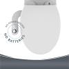 imageMayfair Athens Toilet Seat Easy Clean Hinges and Durable Wood Seat Elongated WhiteELONGATED Seat  Bidet Bundle