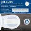 imageMayfair Aurora Slow Close Toilet Seat Easy Clean Hinges and Adjustable Perfect Fit Plastic Seat Round WhiteRound