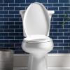 imageMayfair Aurora Slow Close Toilet Seat Easy Clean Hinges and Adjustable Perfect Fit Plastic Seat Round WhiteRound