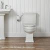 imageMayfair Cameron White Toilet Seat Non Slip Heavy Duty Wood Easy Clean RoundBiscuit