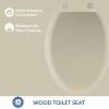 imageMayfair Cameron White Toilet Seat Non Slip Heavy Duty Wood Easy Clean RoundBone