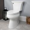 imageMayfair Linden Slow Close Toilet Seat Non Slip Heavy Duty Wood Easy Install Elongated WhiteElongated