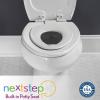 imageMayfair NextStep2 SlowClose Toilet Seat with BuiltIn Toddler Potty Training Seat Removable White Elongated 2PackRound