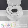imageMayfair NextStep2 SlowClose Toilet Seat with BuiltIn Toddler Potty Training Seat Removable White ElongatedElongated