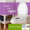 imageMayfair NextStep2 SlowClose Toilet Seat with BuiltIn Toddler Potty Training Seat Removable White ElongatedElongated