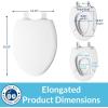 imageMayfair NextStep2 SlowClose Toilet Seat with BuiltIn Toddler Potty Training Seat Removable White ElongatedElongated