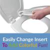 imageMayfair NextStep2 SlowClose Toilet Seat with BuiltIn Toddler Potty Training Seat Removable White ElongatedElongated