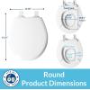 imageMayfair NextStep2 SlowClose Toilet Seat with BuiltIn Toddler Potty Training Seat Removable White ElongatedRound