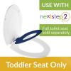 imageMayfair NextStep2 SlowClose Toilet Seat with BuiltIn Toddler Potty Training Seat Removable White ElongatedRound