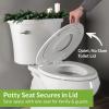 imageMayfair NextStep2 SlowClose Toilet Seat with BuiltIn Toddler Potty Training Seat Removable White ElongatedRound