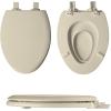 imageMayfair NextStep2 Toilet Seat with BuiltIn Toddler Potty Training Seat Slow Close Easy Clean Magnetic Removable Kids Seat ROUND BoneBone