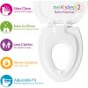 imageMayfair NextStep2 Toilet Seat with BuiltIn Toddler Potty Training Seat Slow Close Easy Clean Magnetic Removable Kids Seat ROUND BoneBone