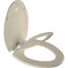 imageMayfair NextStep2 Toilet Seat with BuiltIn Toddler Potty Training Seat Slow Close Easy Clean Magnetic Removable Kids Seat ROUND BoneBone