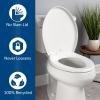 imageMayfair Preston Easy to Clean Single Hinge Toilet Seat Modern Slow Close Plastic Toilet Seat Made in USA Elongated WhiteElongated