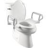 imageBemis Assist Toilet Seat with Builtin Support Handles Hinges Never Loosen Fits Round and ElongatedSeat with Handles