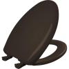 imageBemis Classic Colors Slow Close Toilet Seat Easy Clean Hinges and Durable Plastic Seat Made in USA Elongated BlackEspresso Brown